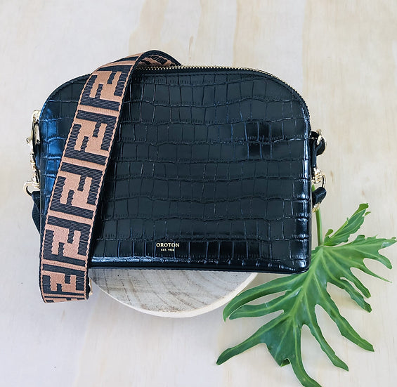 Bronze F Bag Strap