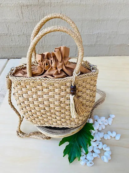 Flossy Rattan Tote Bag