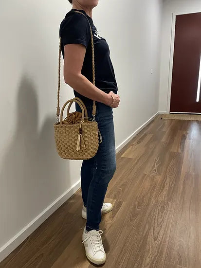 Flossy Rattan Tote Bag