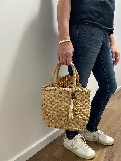 Flossy Rattan Tote Bag